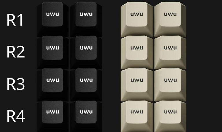 GMK Beige/WoB uwu Macro Add-on Kit