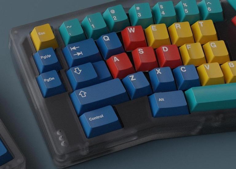 OSAv2 - PC Alice (IC) - Keyboard interest check cover image featuring OSAv2, Viktus Design, Topre, MX, polycarbonate, sandblasted brass, E-Black, RGB, numpad, QMK, VIA, VIAL, custom keyboard, group buy, Topre PCB, MX PCB, Alice layout