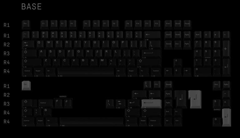 GMK Grey on Black