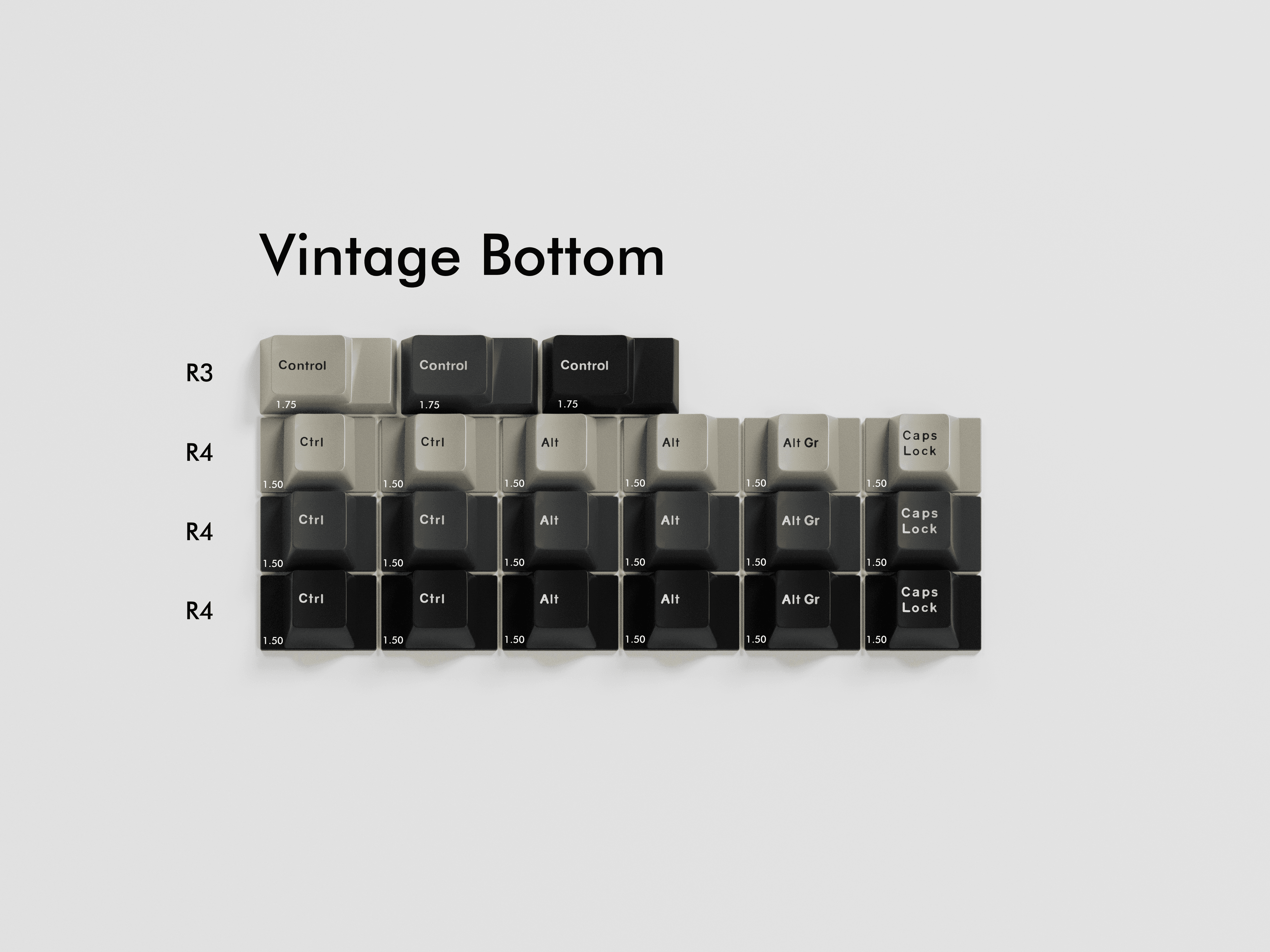 GMK CYL Vintage Keys (GB) - Keycap group buy cover image featuring GMK, vintage keycaps, group buy, keycap sets, doubleshot, ABS, keycap tooling
