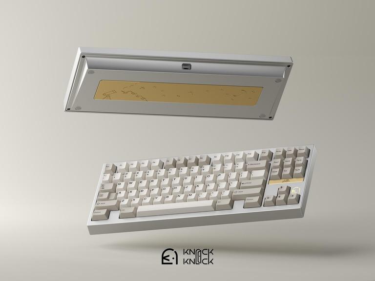 Stella80 by KnockKnock (IC) - Keyboard interest check cover image featuring Stella80 keyboard, Knock Knock Studio, F13 TKL keyboard, 80% keyboard, gasket mount keyboard, custom mechanical keyboard, anodized aluminum keyboard, premium keyboard, keyboard with constellations