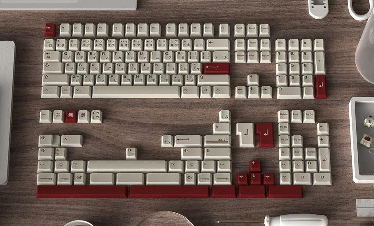 IV Kanketsu (IC) - Keycap interest check cover image featuring IV Kanketsu, group buy, Japanese design philosophy, keycaps, IV Works, Cherry profile, PBT, deskmats, tactile switches, collaborations, resin artisan keycaps, Polycarbonate Relic Keycap