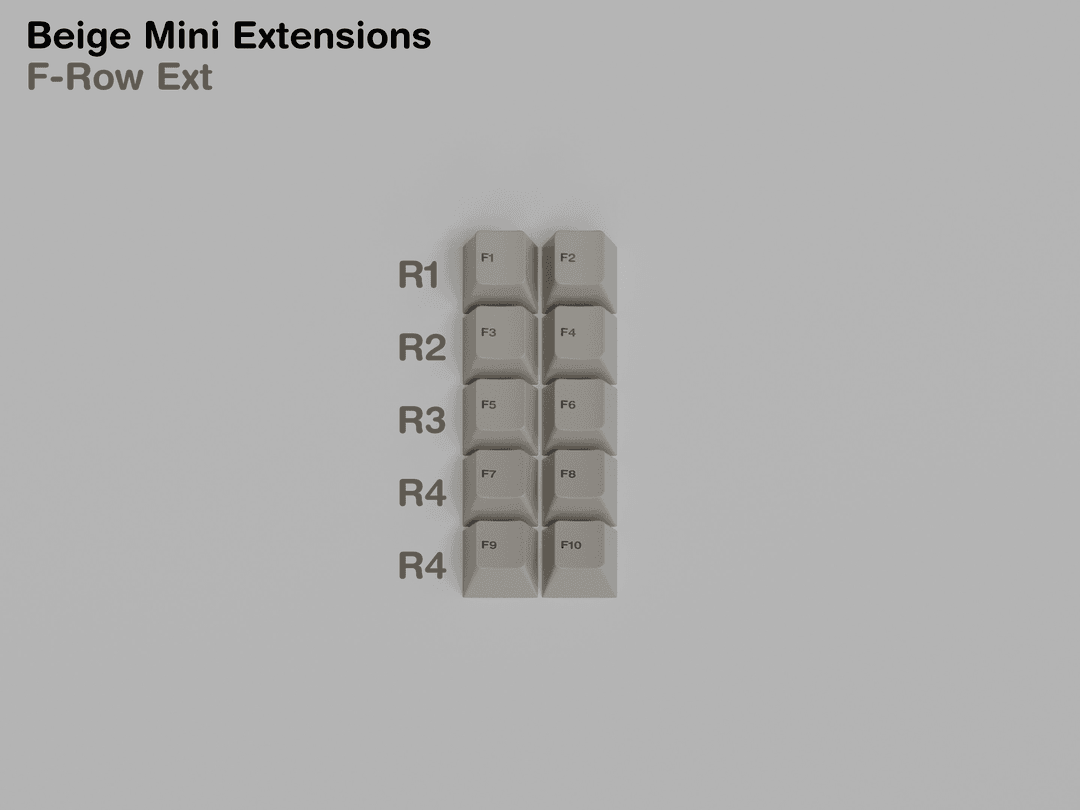 GMK Beige Mini Extensions (IC)
