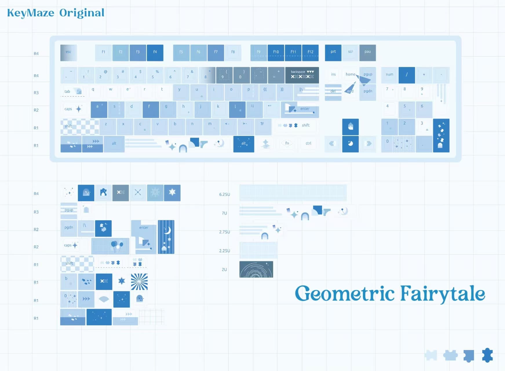 Geometric Fairytale Keycaps - Gallery image 2 showing project details