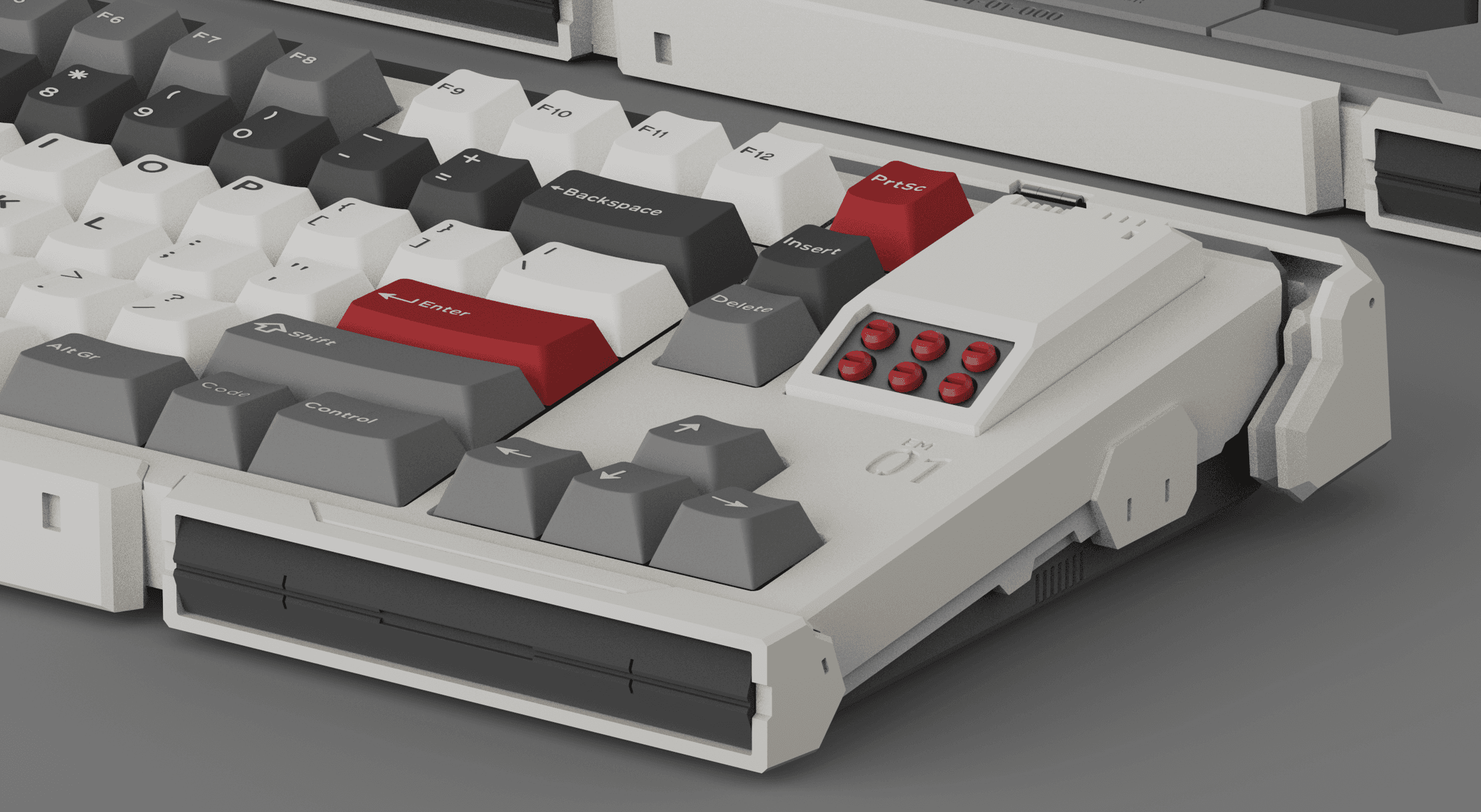 EM-01 80% Mecha-Themed Keyboard - Gallery image 6 showing project details