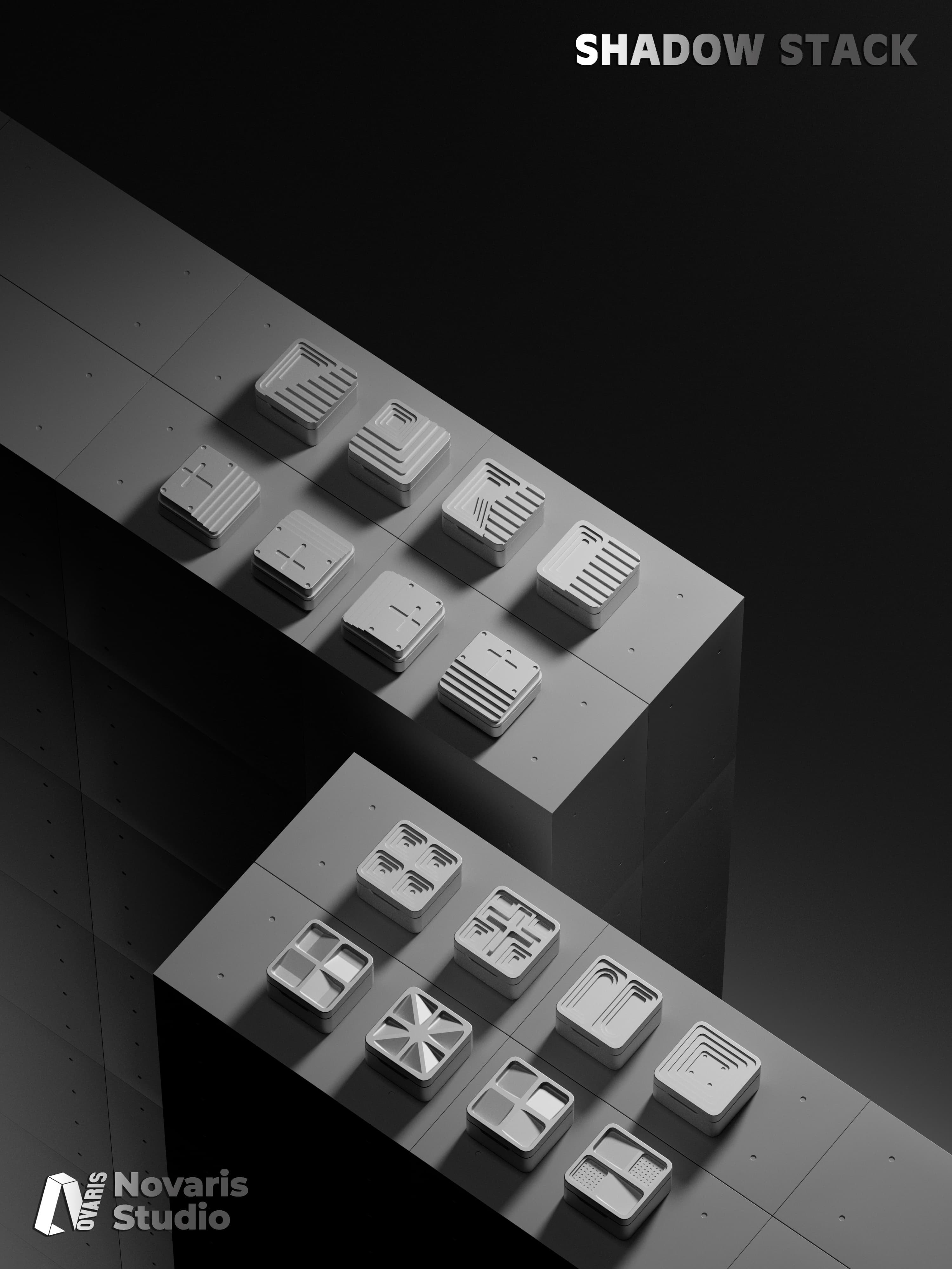 ShadowStack Metal Artisan Keycap Set - Gallery image 6 showing project details