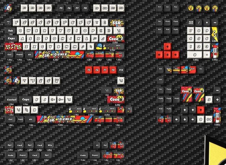Graffiti Diary PBT Keycaps Set