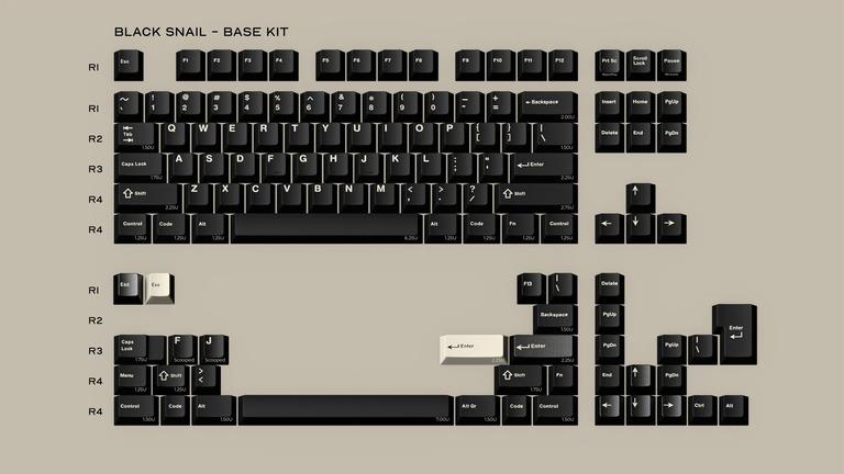 GMK Black Snail (IC)