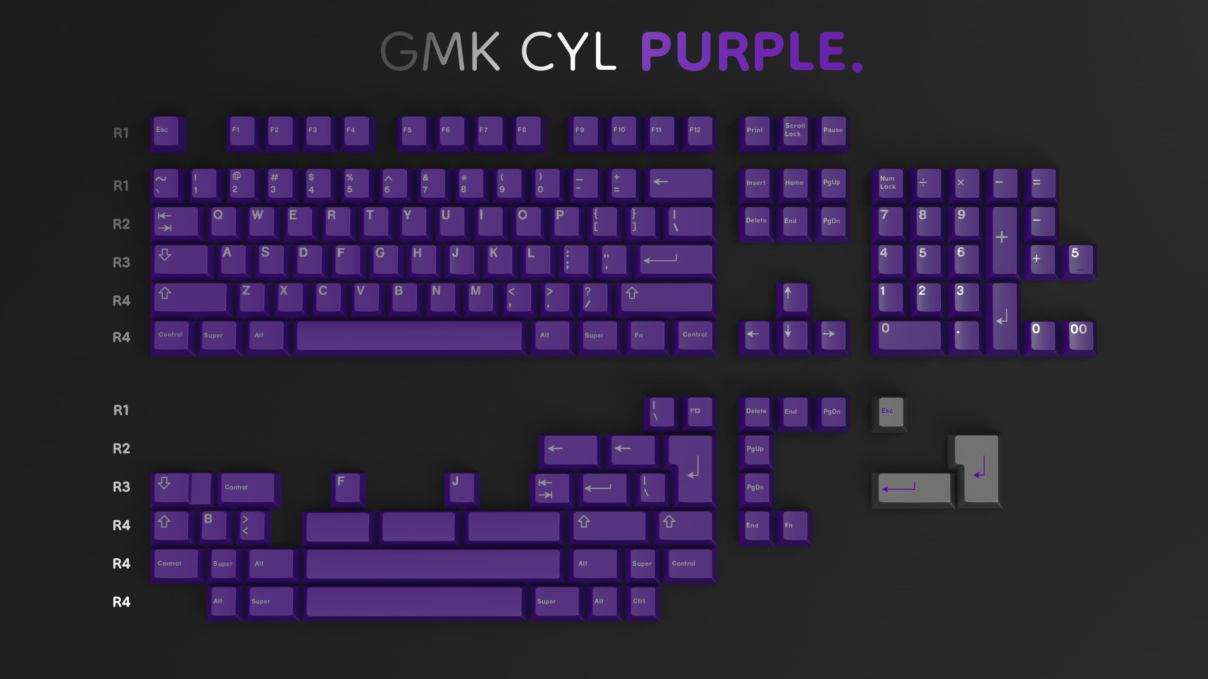 GMK CYL Purple - Keycap