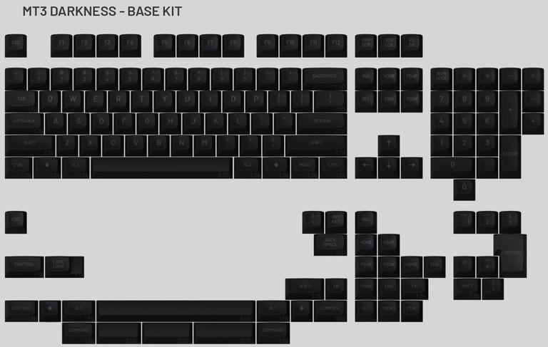 MT3 Darkness Keycap Set (Preorder)