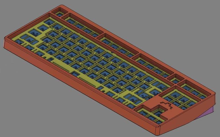 Haru by Aeris (IC) - Keyboard interest check cover image featuring Haru keyboard, Aeris,  TKL keyboard,  ikigai,  Sakura,  top mount,  brass plate, aluminum plate, FR4 plate,  screwless design, mechanical keyboard, custom keyboard