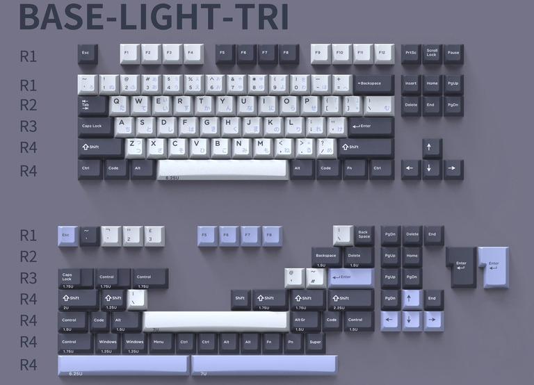 Domikey X Zero-G Studio Midnight Keycaps (IC)