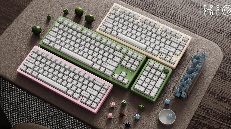 Hiexa V Series (IC) - Keyboard interest check cover image featuring hiexa, v series, mechanical keyboard, custom keyboard, keyboard review, v65, v75, v80, keyboard case, keyboard switches, gasket mount, top mount, tri-mode, hotswap, qmk, via