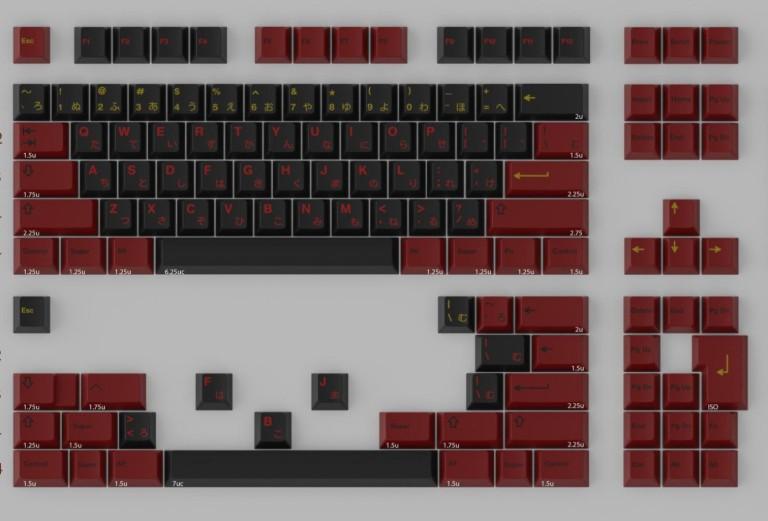 GMK Higanbana (GB) - Keycap group buy cover image featuring GMK Higanbana, red spider lily, Lycoris radiata, keycap set, mythology, Japanese, Chinese, Korean, symbolism, deskmat, metal artisans