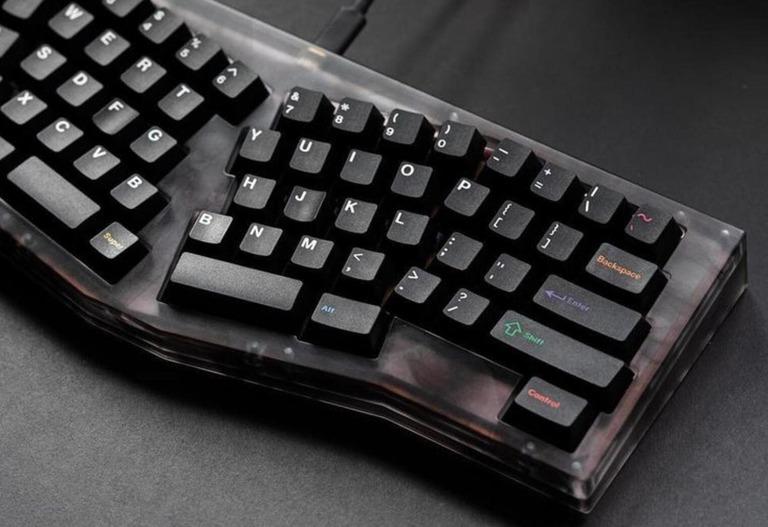 Rikia Alice Style Board (GB) - Keyboard group buy cover image featuring Rikia, Alice style board, Caffeinated Studio, top mount, copper bottom, aluminum bottom, custom patina editions, Mechlovin Alice USB-C, split BS support, hotswap, VIA, QMK