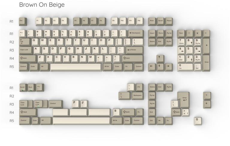 GMK Brown on Beige (IC)