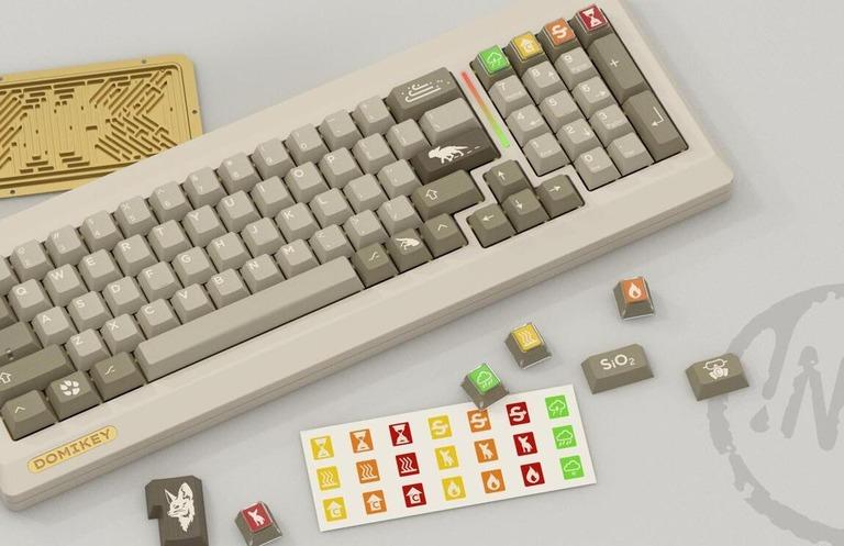Domikey iNKY / Silent Desert - Keycap interest check cover image featuring Domikey, iNKY, Silent Desert, keycaps, GB, Silent Eco series, environmental protection