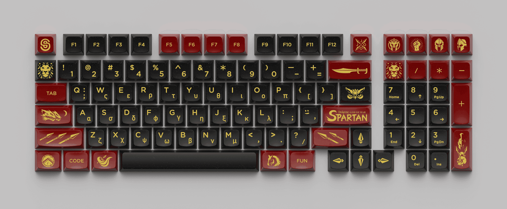 The Spartan Keycap Sets & M98 Keyboard Kit