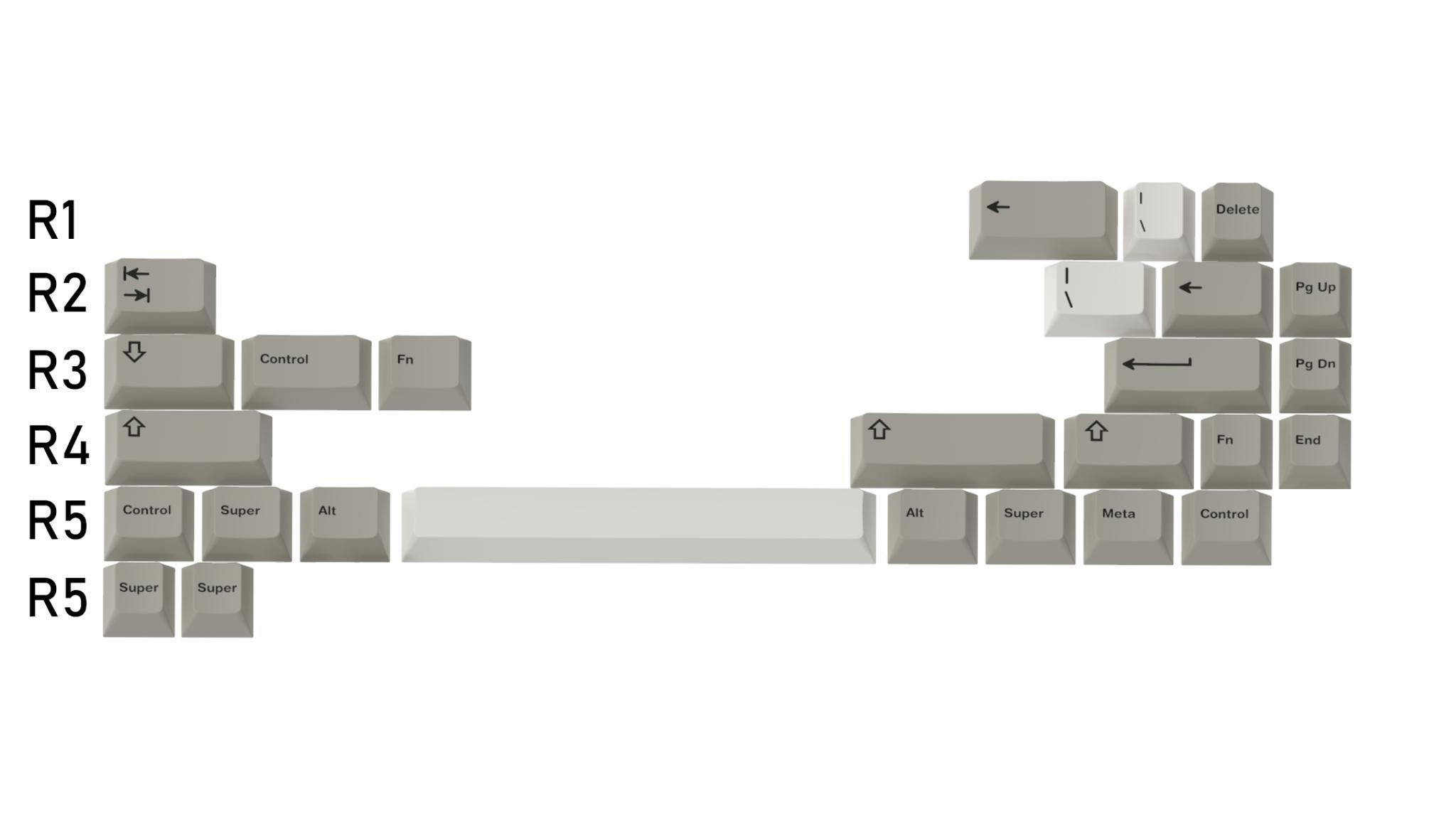 GMK M_ss_ng K_ys (IC) - Keycap interest check cover image featuring GMK, keycaps, keyboard, vintage, ISO, ANSI, compatibility, form factors, mod kit, jani80k, Clack, Wodan
