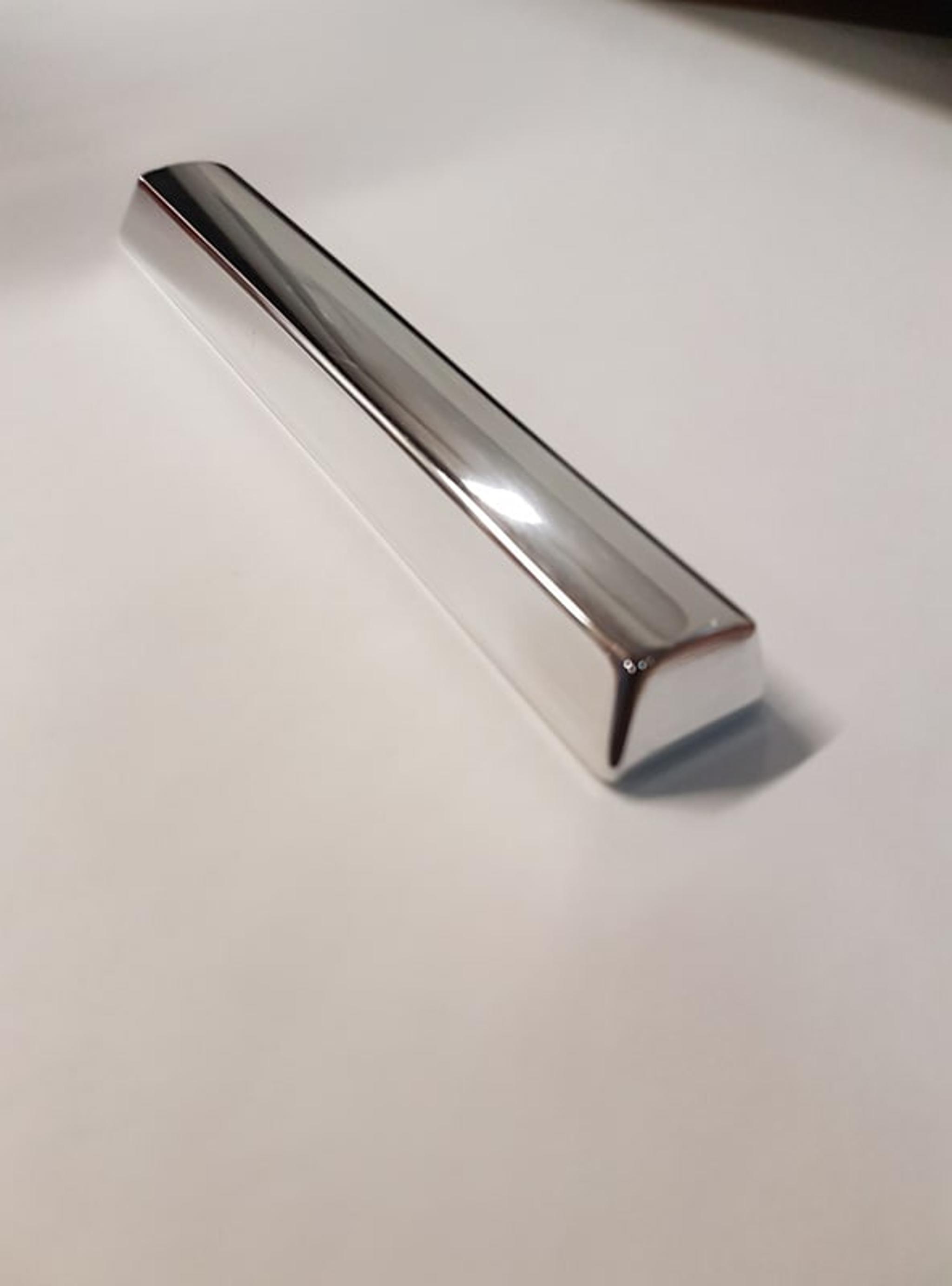 Aluminum Spacebars (IC) - Keycap interest check cover image featuring aluminum spacebars, CNC milled, keypad, Richmond BC, anodized aluminum, cherry profile, brass spacebars