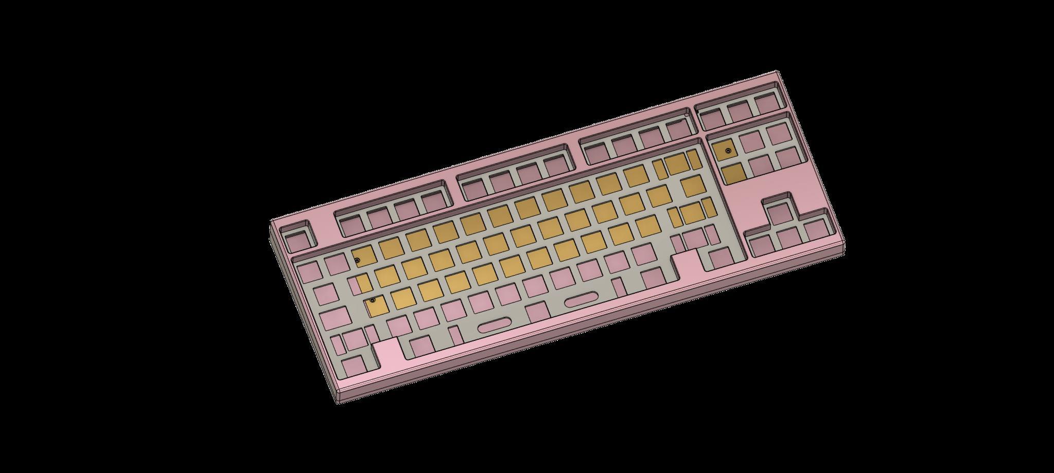 Love TKL - Keyboard group buy cover image featuring Love TKL, group buy, mechanical keyboard, 6063 aluminium, brass weight, polypropylene plate, top mounted, WKL layout, keyboard kit
