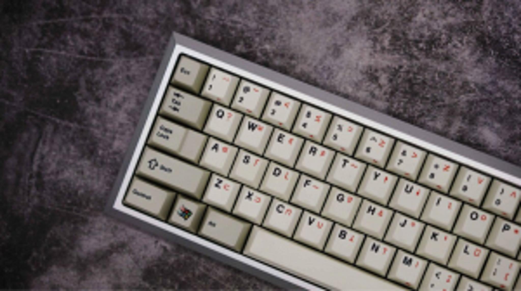 Syruplabs X CRP2.2 (GB) - Keycap group buy cover image featuring Syruplabs, Hammerworks, keysets, PBT keycaps, dye-subbing, CRP2.2, group buy, vintage keyboards, compatibility kits