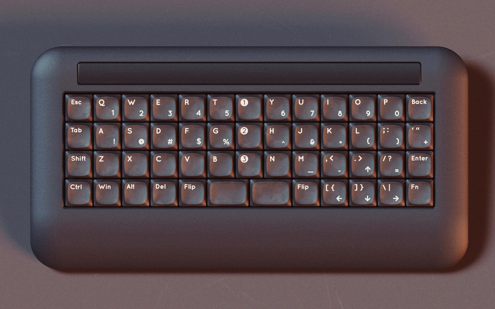 Bamboo (IC) - Keyboard interest check cover image featuring bamboo keyboard, lowprofile 40%, choc keycap profile, TEA, reverse integrated mounting, ortho format, Aurora Display, LED feature, ergonomic design, choc switches, customization