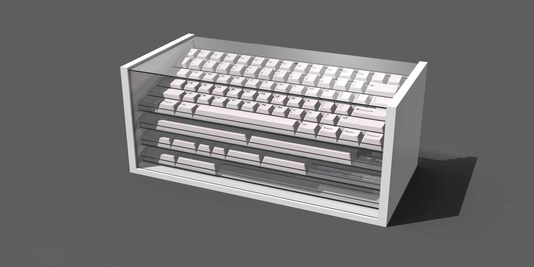 Keyset Display Case (IC) - Others interest check cover image featuring keycap set, display case, storage solution, industrial design, keyboard enthusiasts