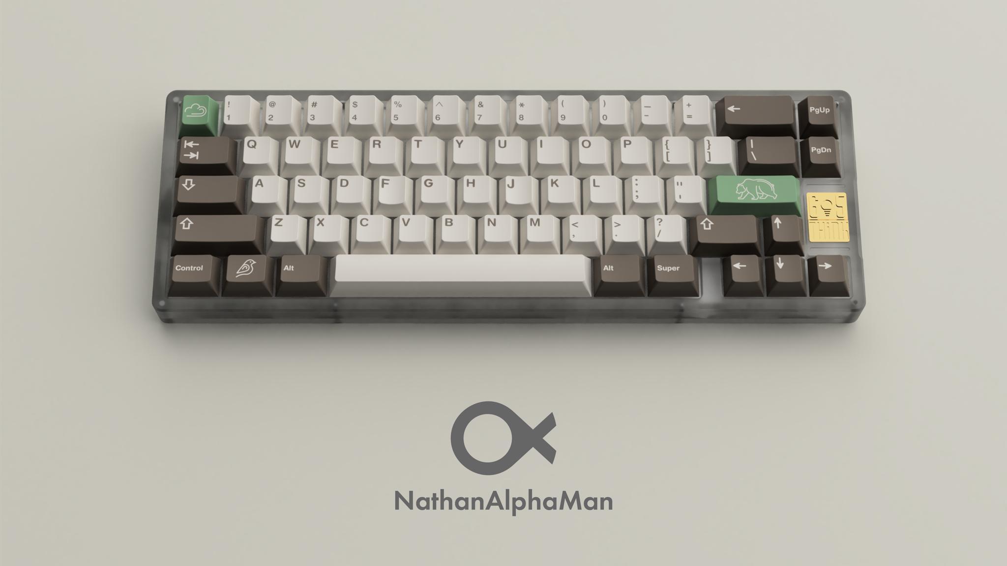 GMK Ursa (GB) - Uncategorized group buy cover image featuring GMK Ursa, keyset, Lake Tahoe, group buy, keyboard, design, GMK colors, RAL color, crowdfunding, donation, League to Save Lake Tahoe