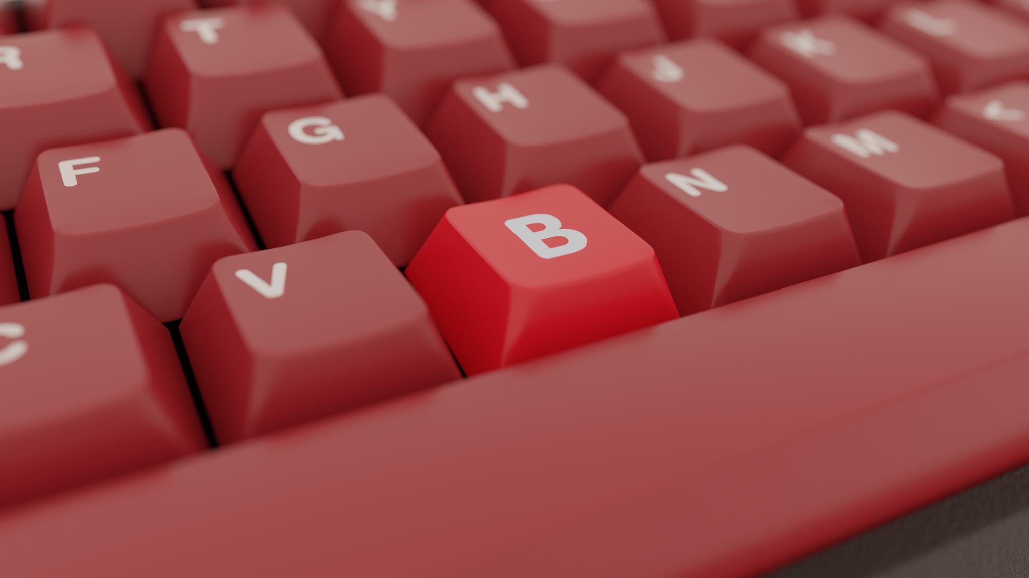 GMK B (GB) - Uncategorized group buy cover image featuring GMK B, keycap set, deskmat, RAMA, proxies, pricing