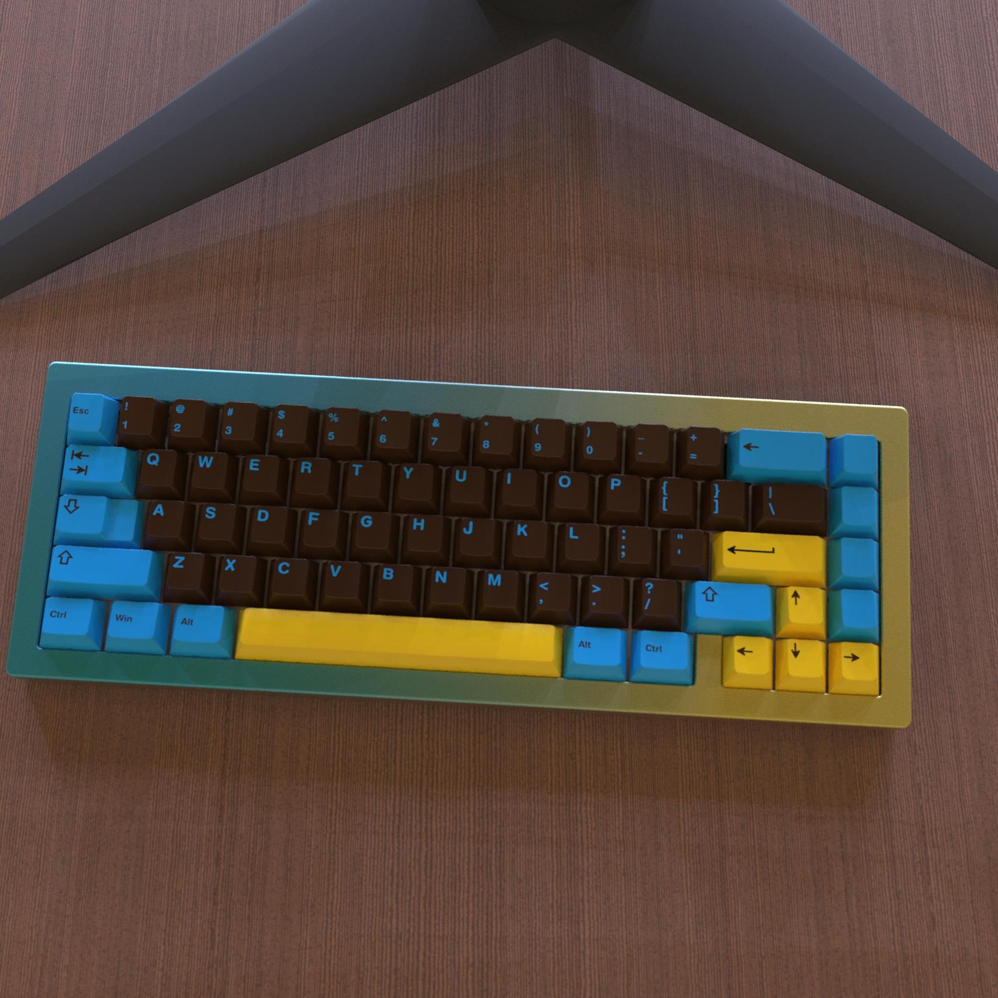 Pooped in the Pool (IC) - Keycap interest check cover image featuring swimming, high school, spicy nuggets, swim meet, pool accident