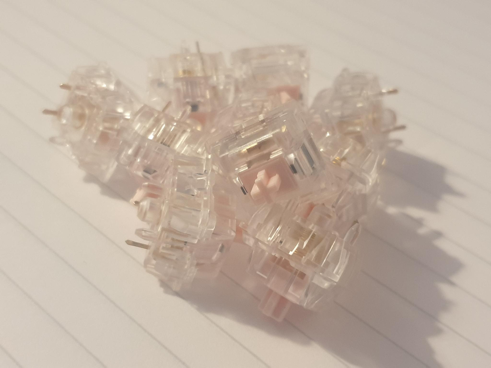 Durock Silent Linear Switches (IC) - Switch interest check cover image featuring Durock, silent linear switches, group buy, mechanical keyboard, Ghost Switch, colors, typing test, Cherry MX Silent, Gateron, Kailh, interest check