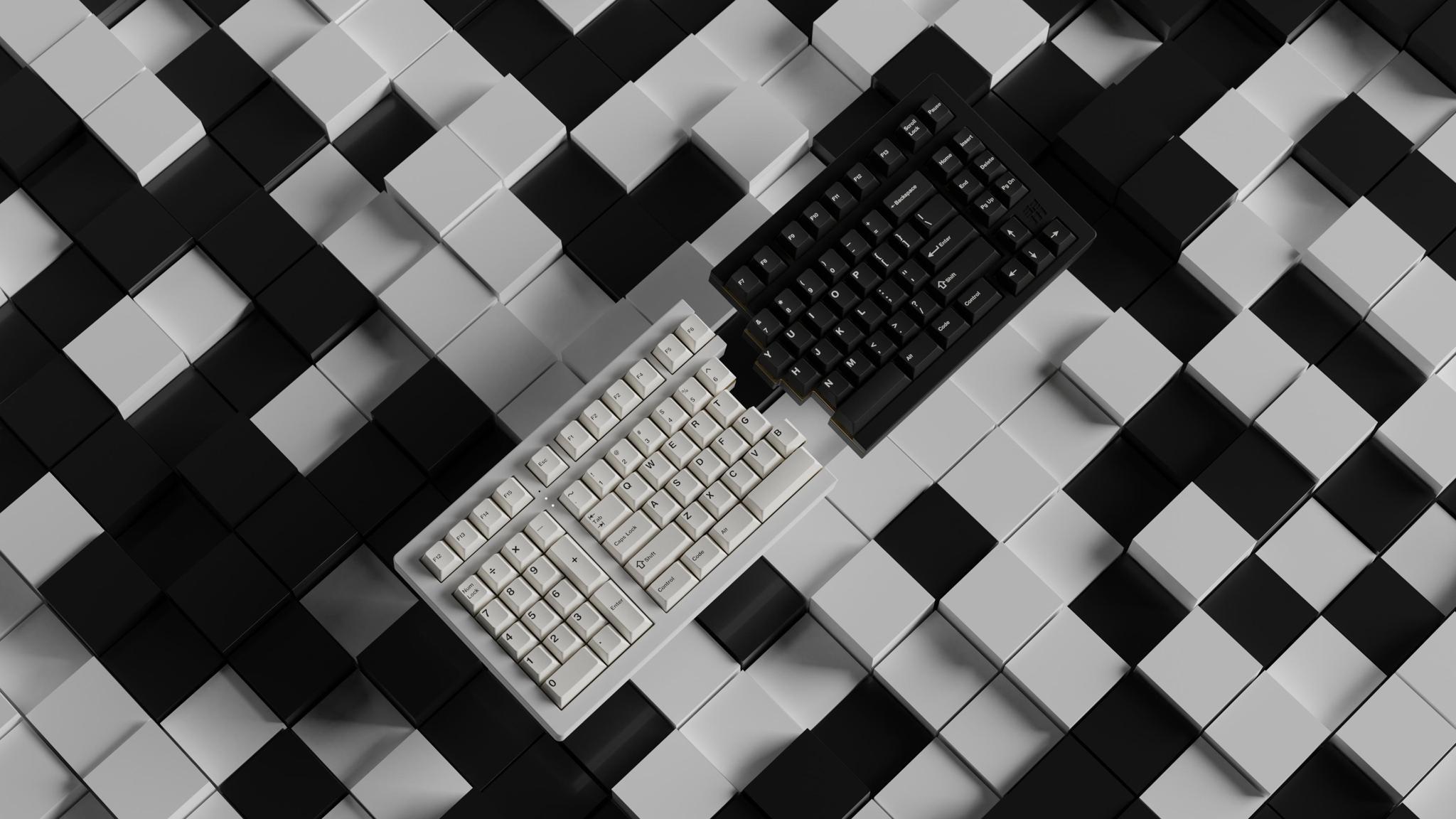Infinikey PBT BoW/WoB - Keycap group buy cover image featuring Infinikey, PBT, BoW, WoB, keycaps, group buy, TheKeyCompany, holidays, kits