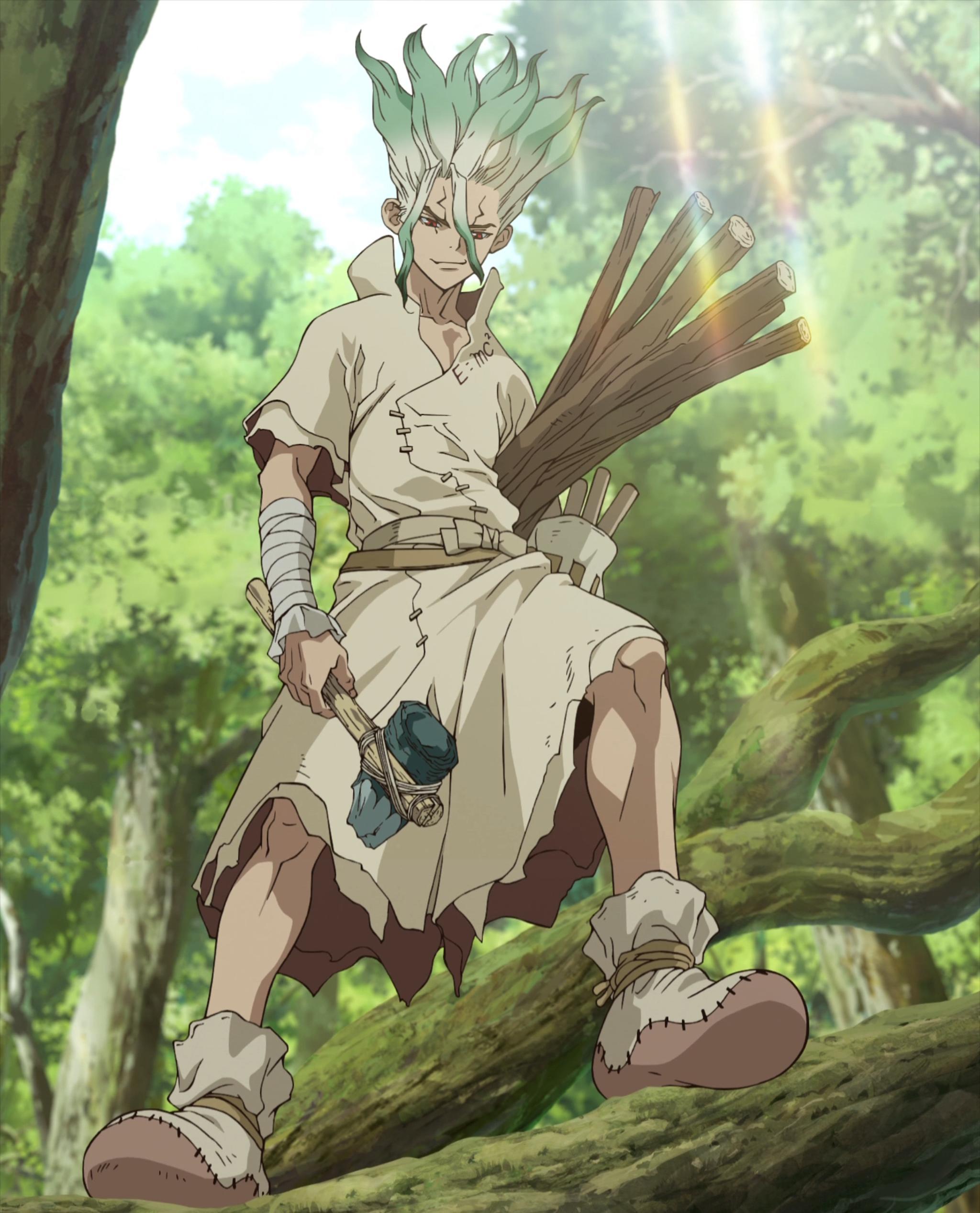 GMK 97 (IC) - Keycap interest check cover image featuring GMK 97, keyboard, Egyptian god, Senku, Dr. Stone, novelty keycaps, deskmat, IC