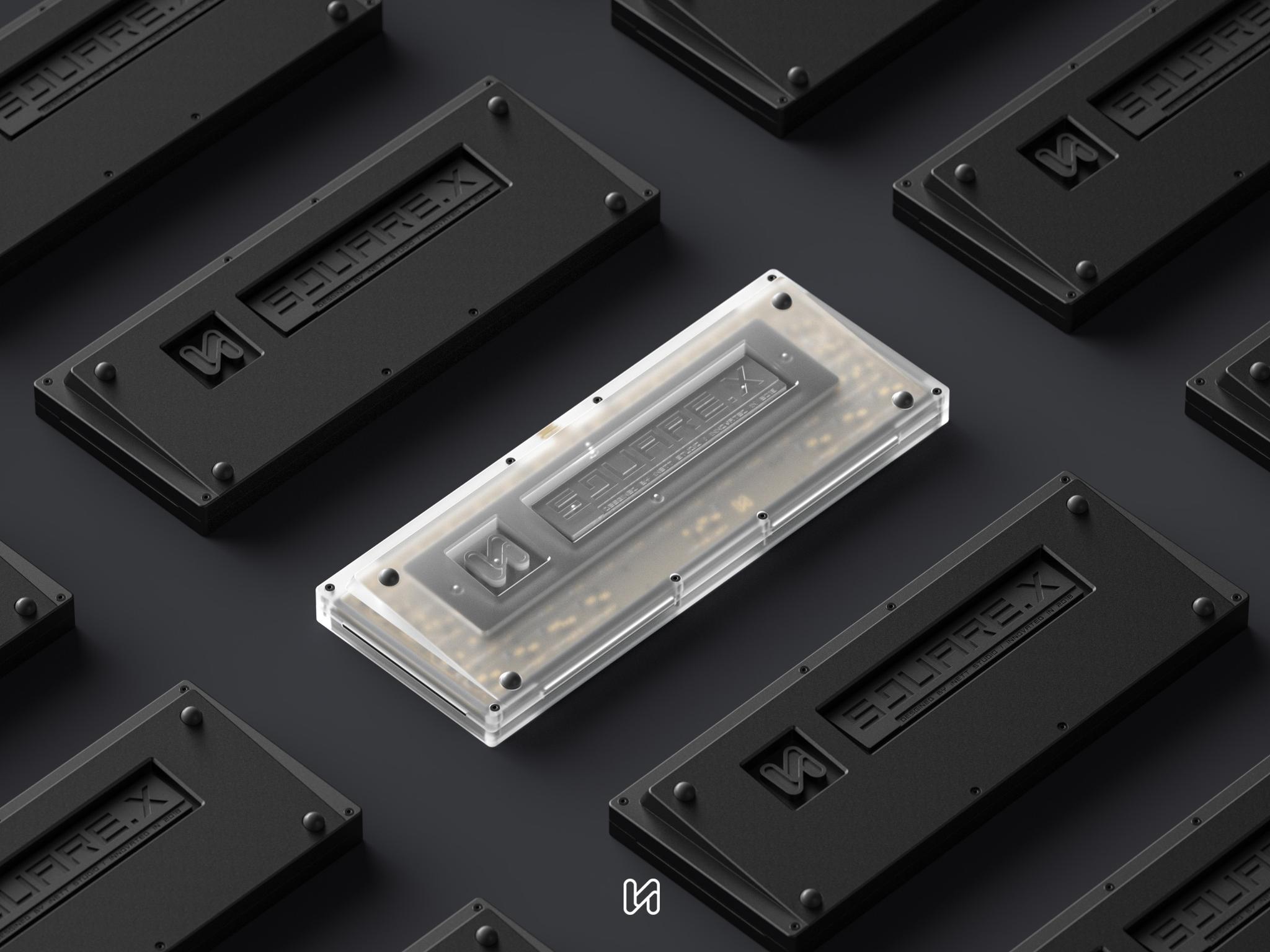 iNETT Studio SQUARE.X 60% (IC) - Keyboard interest check cover image featuring iNETT Studio, SQUARE.X 60, keyboard, prototypes, gasket mount, sandwich mount, QMK, VIA, hot-swap PCB, pandemic delay, Taeha Types, group buy