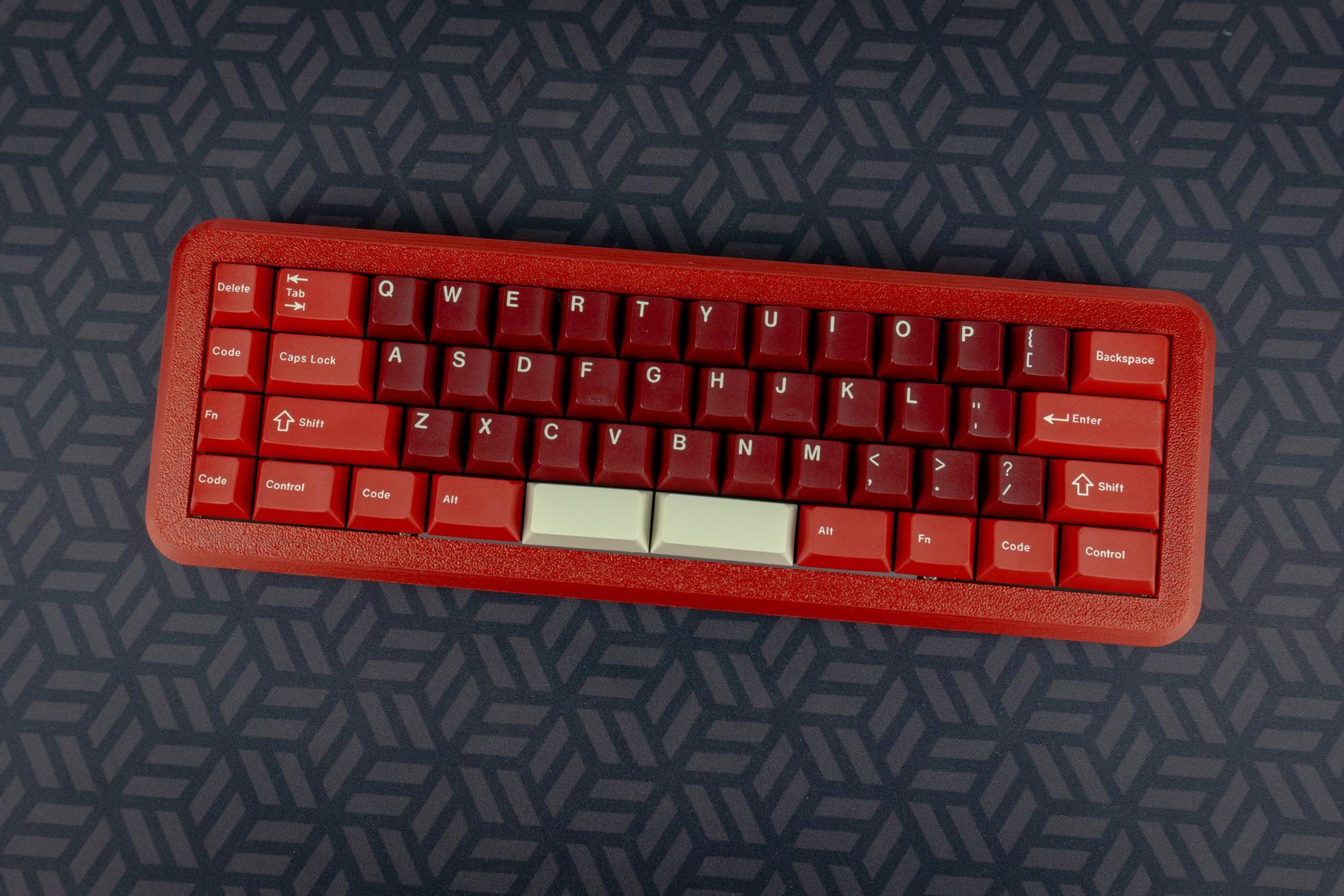 The Liminal 50% (GB) - Uncategorized group buy cover image featuring Liminal keyboard, group buy, P3D store, PCB design, keycap compatibility, USB Type-C, 3D printed case, RGB LED, small form factor