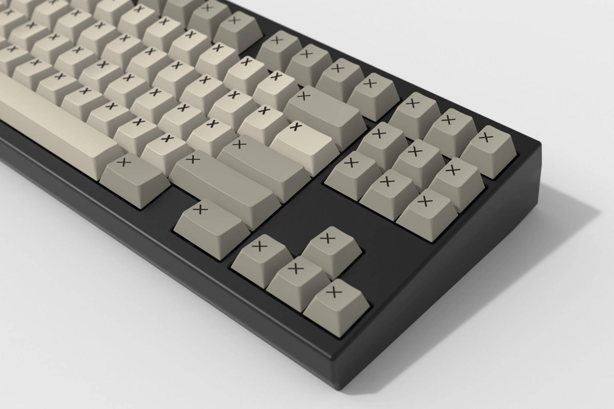GMK X (IC) - Keycap interest check cover image featuring GMK X, keycap set, keyboard customization, interest check, keycaps, GMK, keyboard layout, modifier keys, colorway, keyboard aesthetics