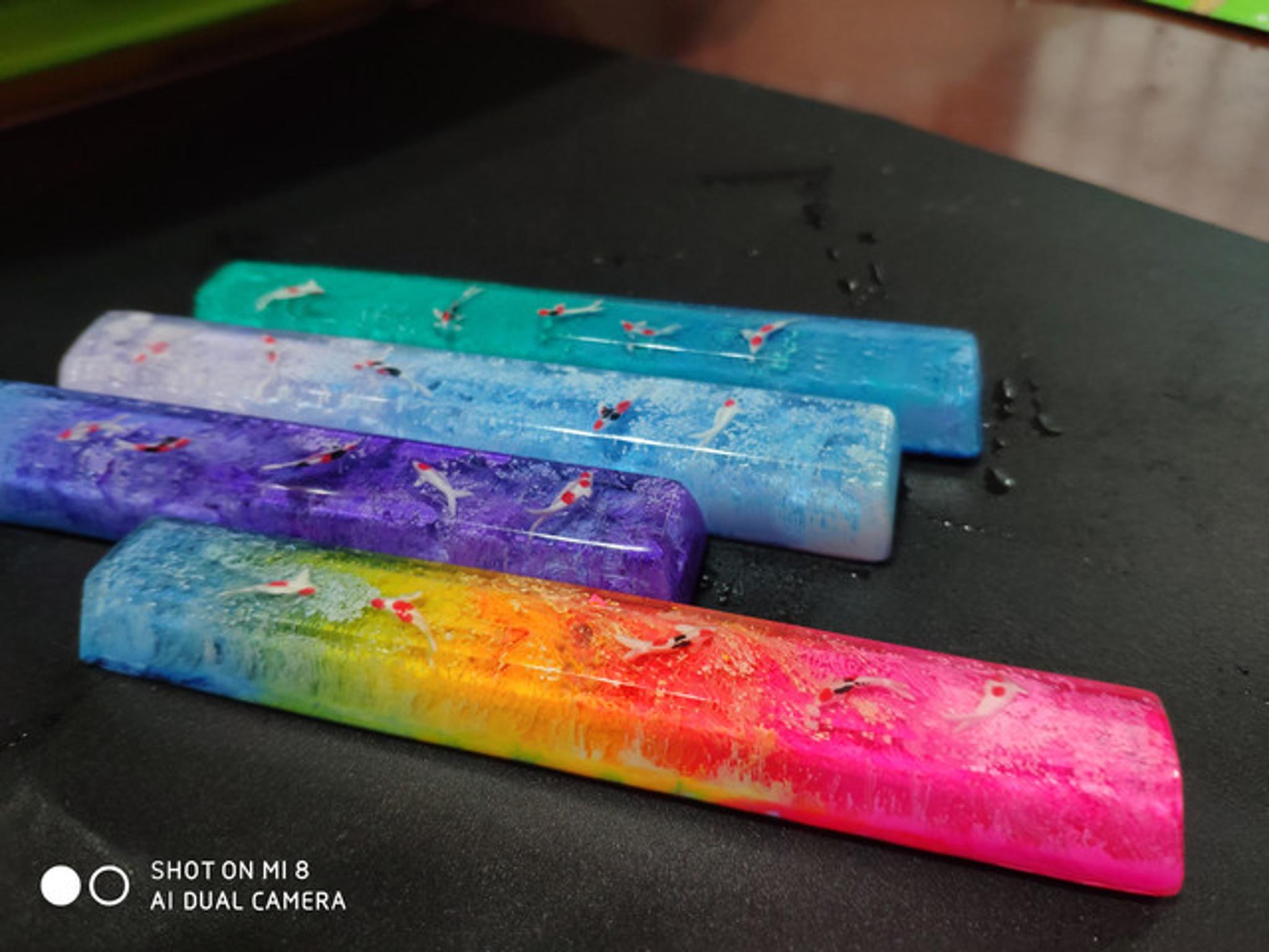 Koi Fish Spacebar (GB) - Uncategorized group buy cover image featuring koi fish, spacebar, keycaps, group buy, resin, variations, cherry, OEM, SA profiles