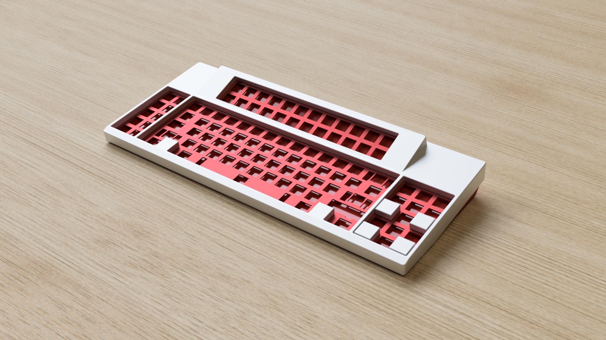 ION x ai03: Parallax (IC) - Keyboard interest check cover image featuring ION, ai03, Parallax, keyboard, compact battleship, unsaver PCB mount, typing comfort, gasket sandwich, macros, customizable, modular blockers, QMK, VIA