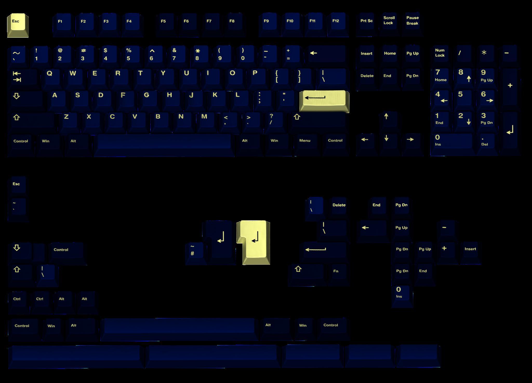 GMK Night (IC) - Keycap interest check cover image featuring GMK Night, dark blue, night theme, keyboard set, IC check, novelties, design feedback