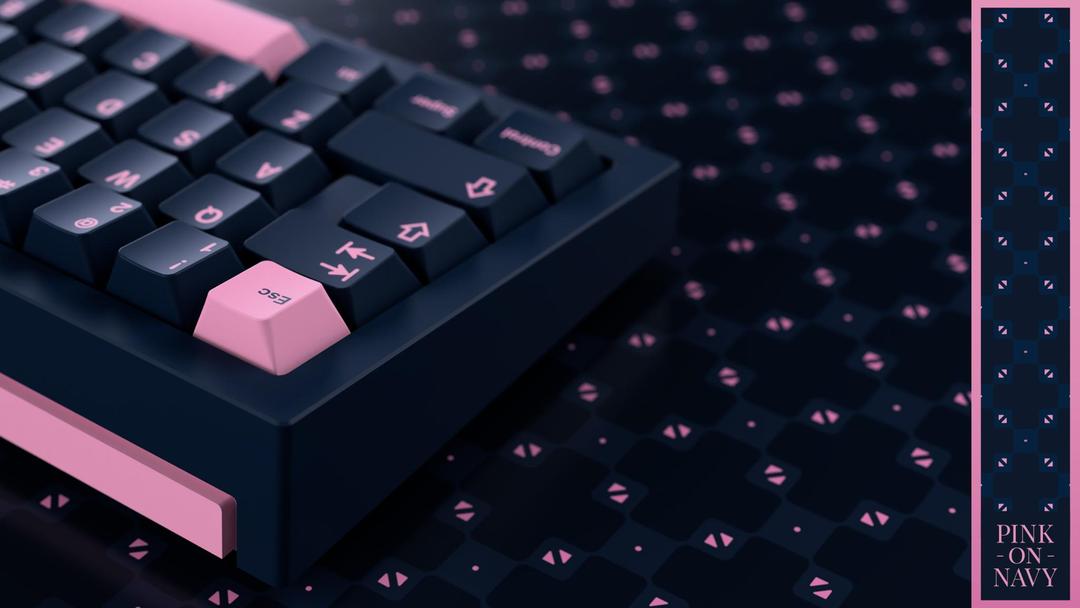 GMK Pink on Navy (IC)