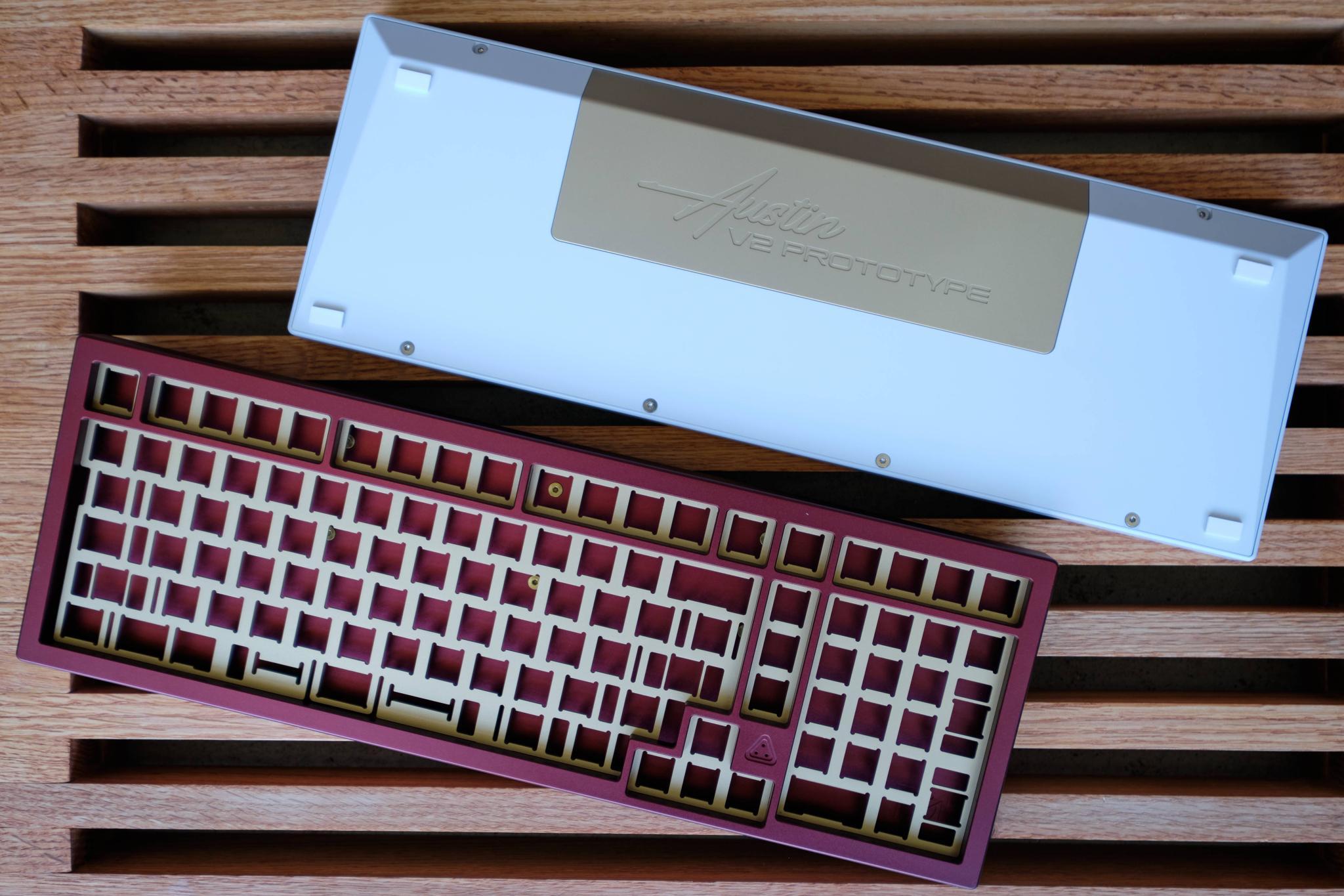 Austin R2 - Keyboard group buy cover image featuring Austin R2, compact keyboard, aluminum case, QMK, VIA, USB C, driftmechanics, international buyers, leadtime, anodization, Charcoal Gray, build streams, polycarbonate auction