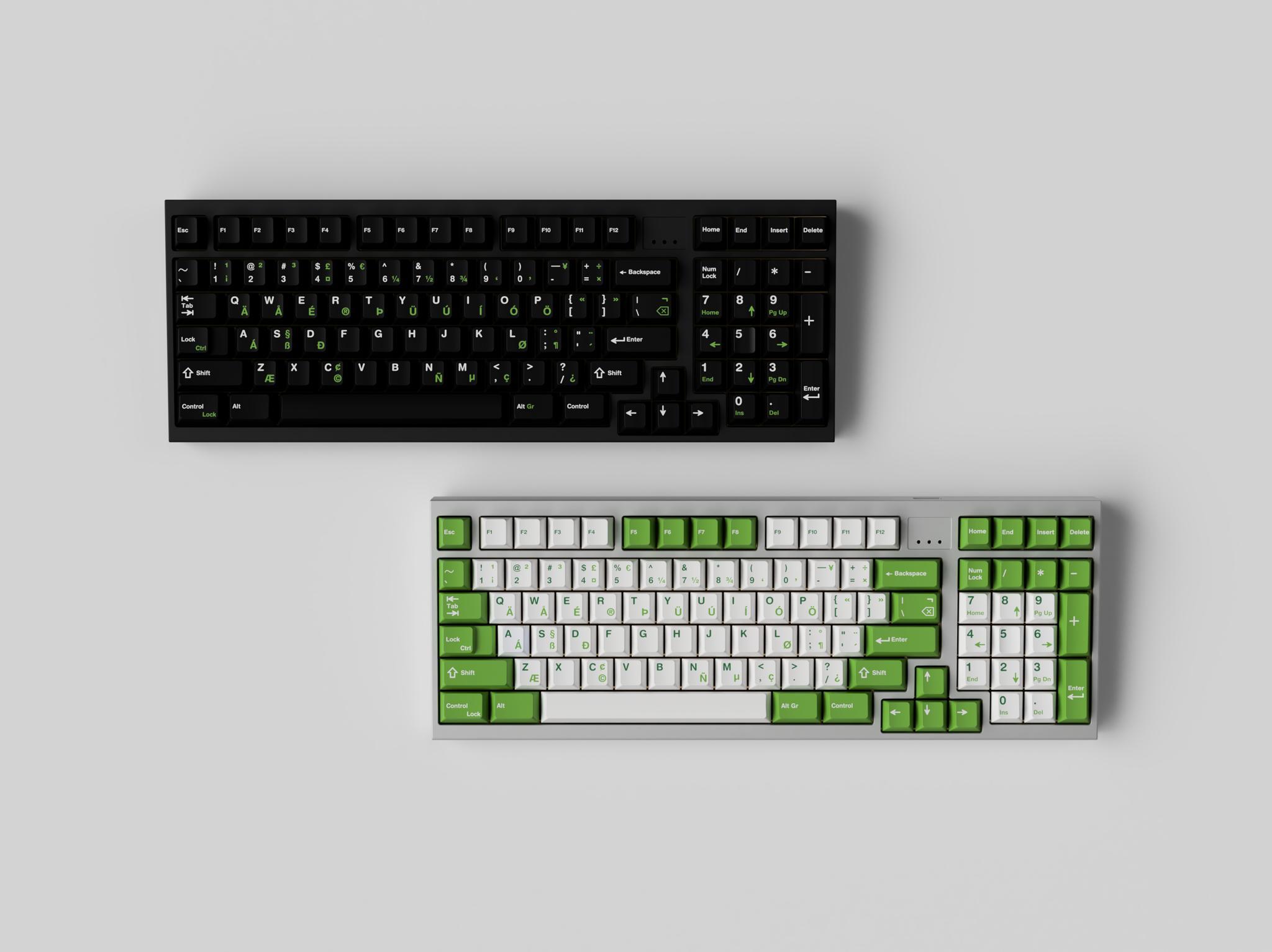 JTK Tripleshot Griseann and Royal Alpha (IC) - Keycap interest check cover image featuring JTK Tripleshot Griseann, JTK Royal Alpha, tripleshot molds, keycaps, zFrontier, ePBT, Novelkeys, HBCP, custom keycaps, Griseann runner