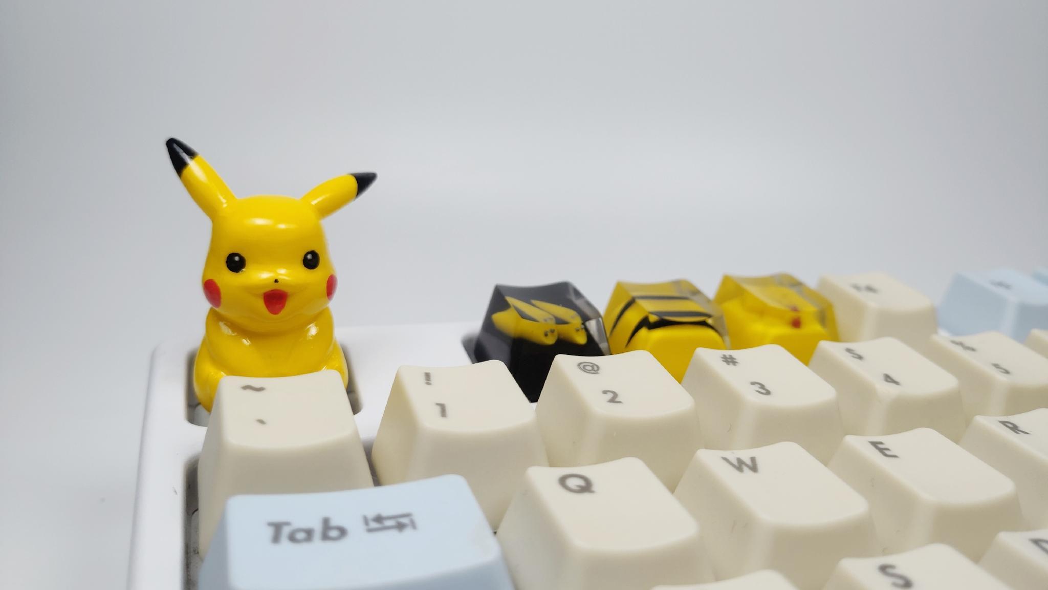 Pikachu Keycap (GB) - Uncategorized group buy cover image featuring Pikachu keycap, GB, resin, MX stem, free shipping, keycaps, SA profile, Cherry profile