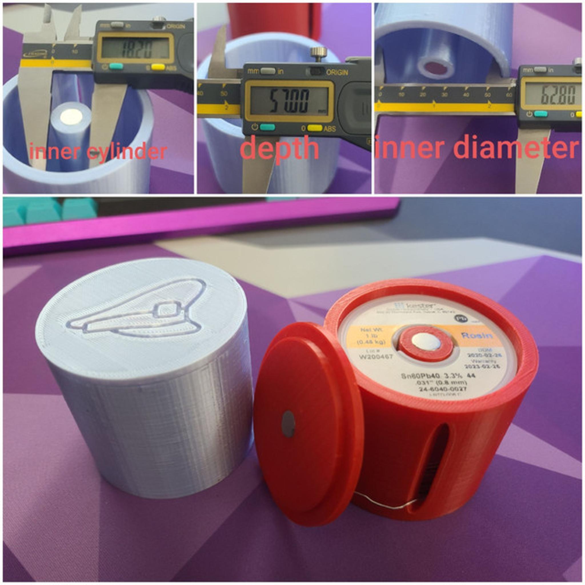 Solder Holder (IC) - Others interest check cover image featuring solder holder, 3D printing, Kester solder, solder spool, IC container