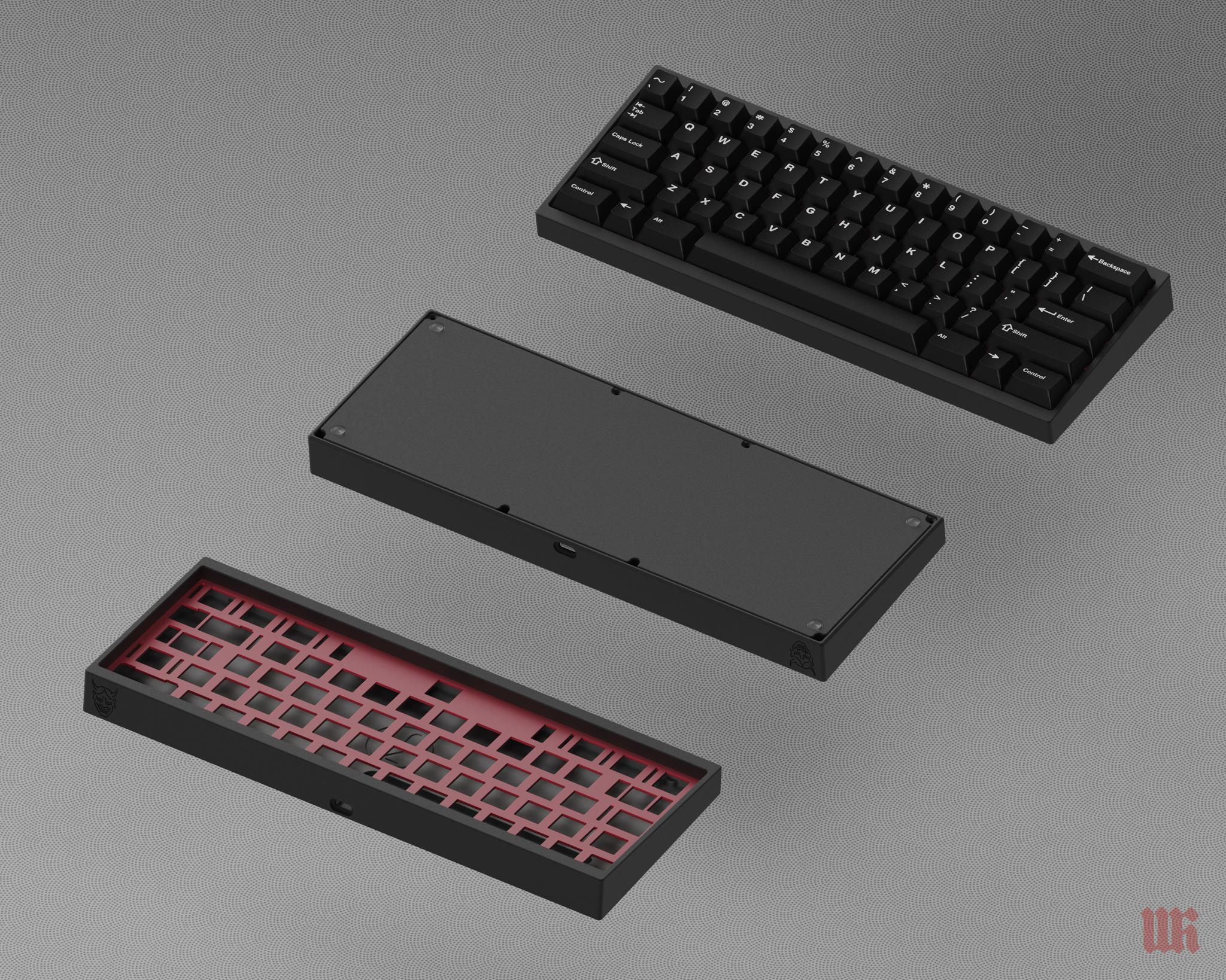 zekk.works Ogre (IC) - Keyboard interest check cover image featuring Ogre keyboard, zekk.works, group buy, mechanical keyboard, keyboard design, OTD 356mini, keyboard mount, custom keyboard, keyboard raffle, anodizing colors