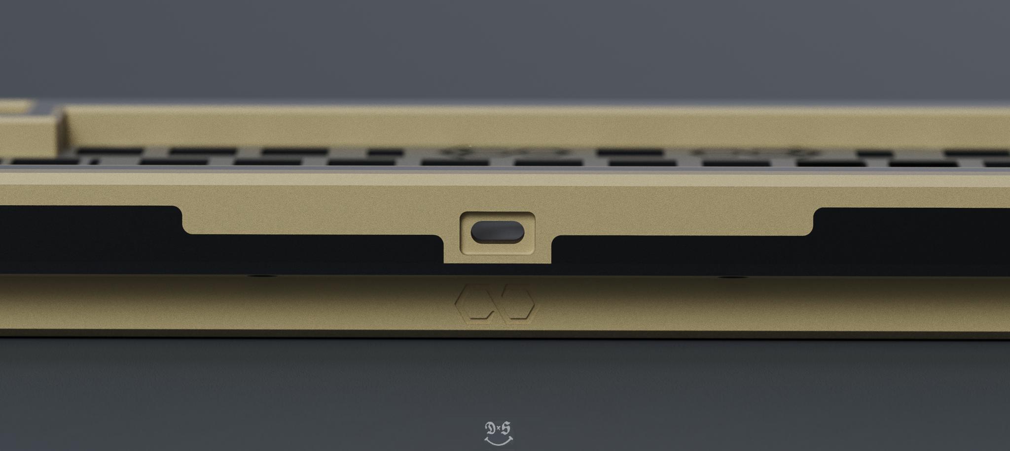 Prominence 68 (IC) - Keyboard interest check cover image featuring Prominence 68, IC, keyboard design, ANSI layout, top mount, aluminum case, brass weight, Gondolindrim, hotswap PCB, solderable PCB, customizable keyboard, mechanical keyboard, Arezok