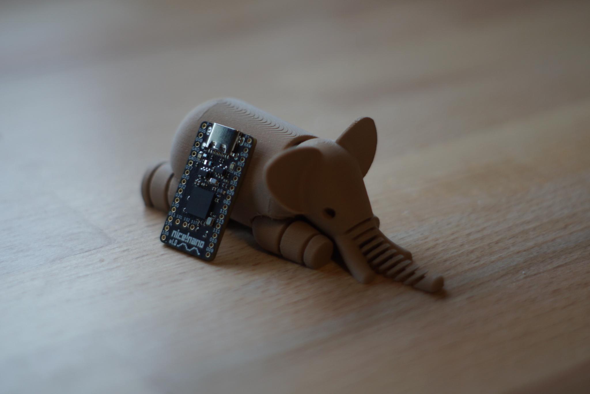 nice!nano (IC) - Others interest check cover image featuring nice!nano, wireless, Bluetooth, Pro Micro replacement, nRF52840, USB-C, firmware, lithium battery, low power, GPIO pins