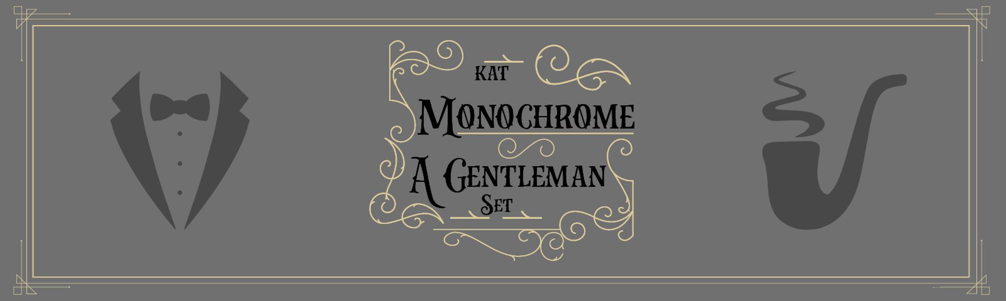 KAT Monochrome (IC) - Keycap interest check cover image featuring KAT Monochrome, keysets, WS2 White, RAL 000 15 00 Black, BoW, WoB, keyboard kits, GB Thread, modifiers, novelties