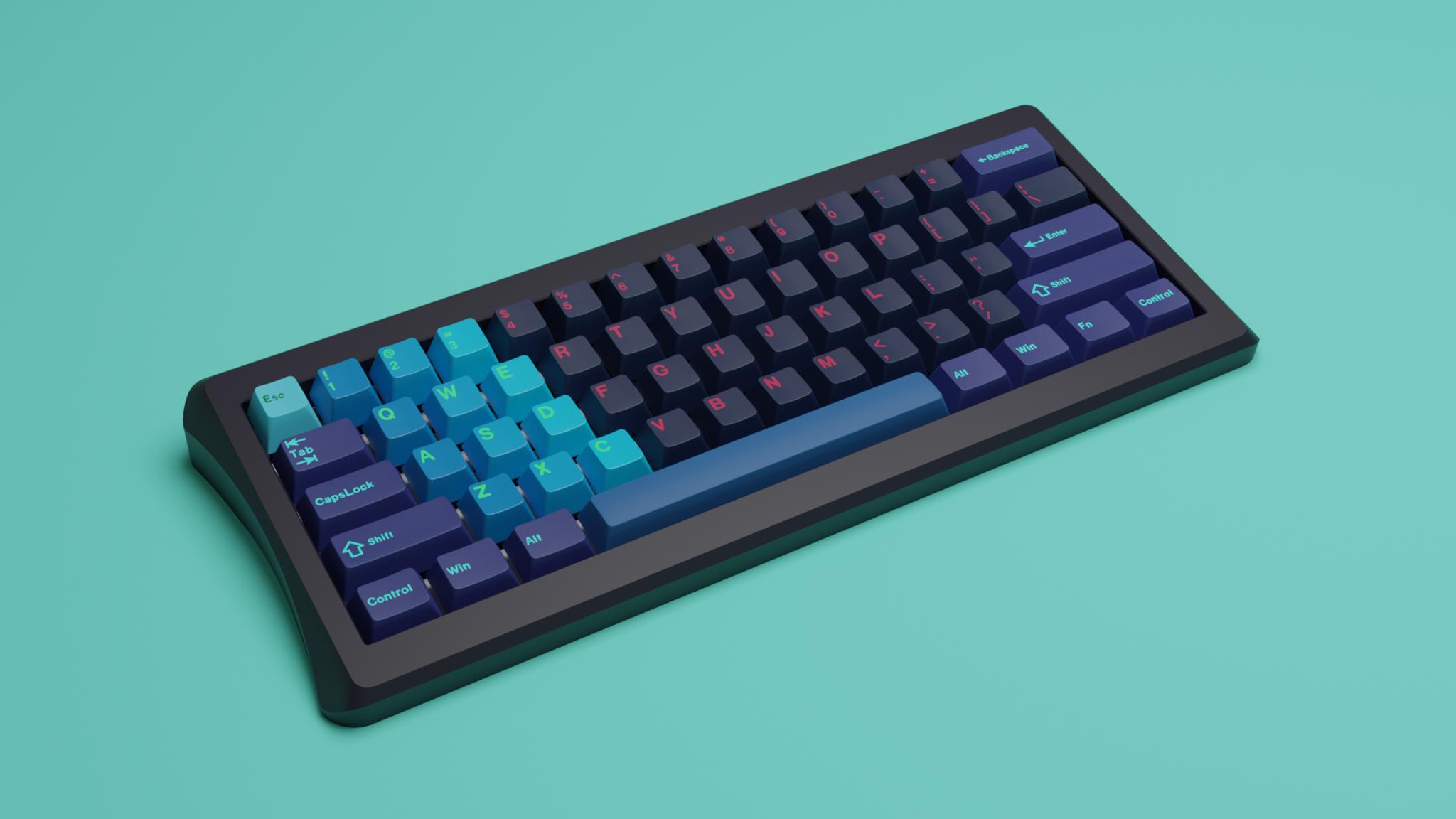 GMK Marina (IC) - Keycap interest check cover image featuring GMK Marina, keycaps, IC, ISO expansion, Spacebar expansion